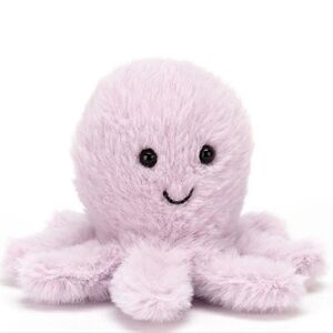 Jellycat Fluffy Octapus 3x4x4" Soft & Plush NWT